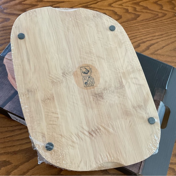 NIB Denmark Tools for Cooks - 2 Piece Ceramic & Bamboo Tapas Serving Set - Picture 7 of 8